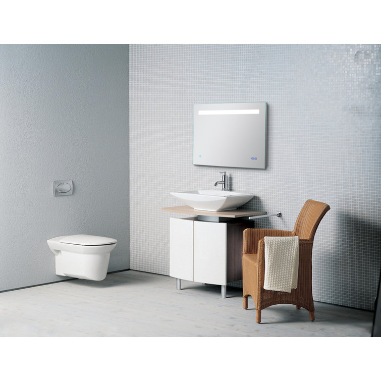 Orren Ellis Ezryn Frameless Lighted Bathroom Mirror Wayfair